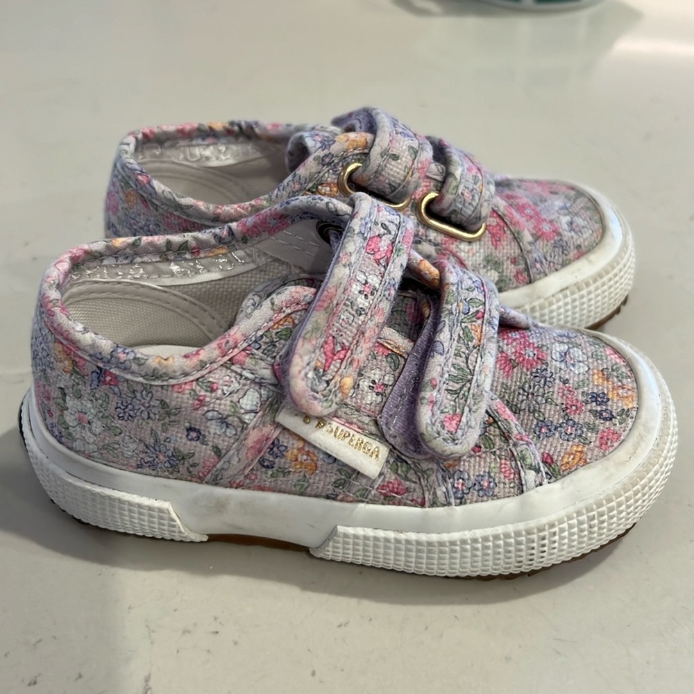 Great condition toddler Superga x LoveShackFancy size 23 sneakers